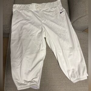 Nike High Pants Half Knee Baseball White Men’s 3XL NWOT